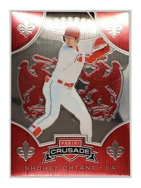 SHOHEI OHTANI 2ND YEAR CHROME 2019 PANINI CRUSADE #12, ANGELS, DODGERS